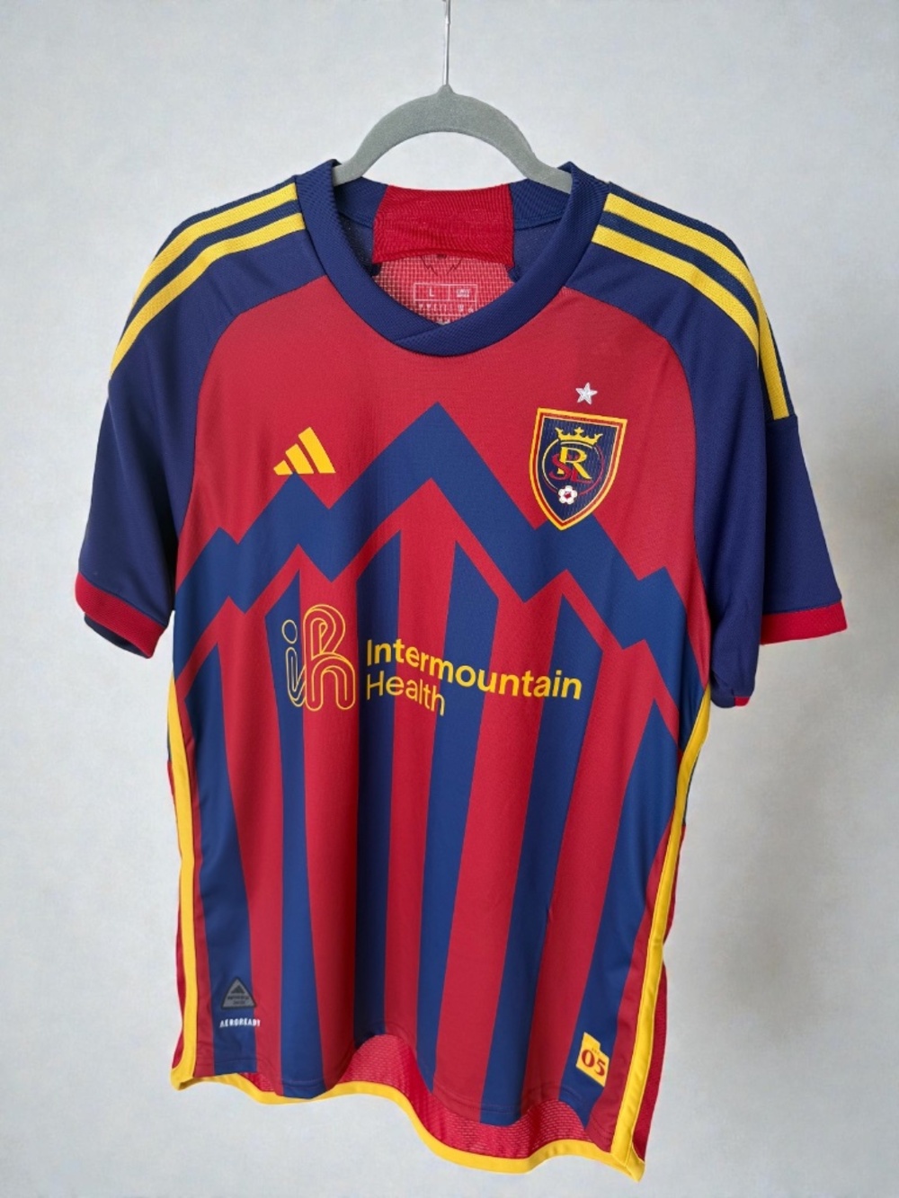 Adidas Real Salt Lake 2024 Peak Utah Authentic Home Jersey Men’s L JM3585 NWT